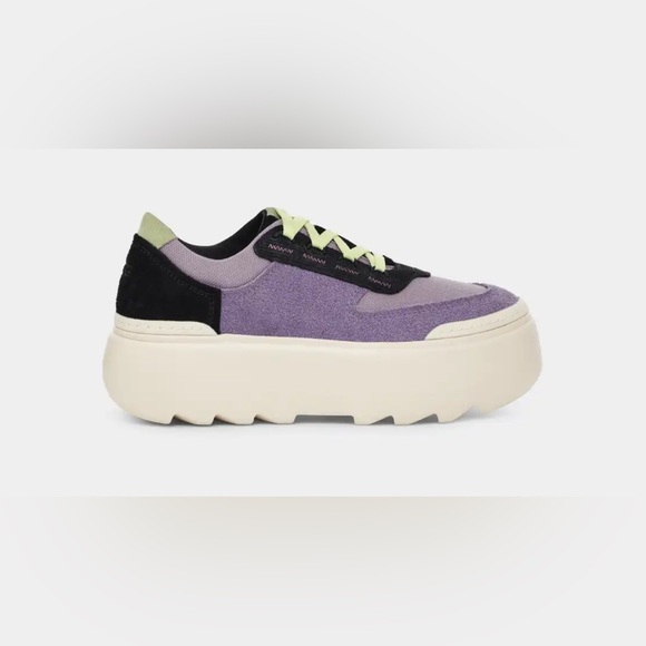 UGG | Marin Mega Lace Sneakers Platform June Gloom Purple NEW - Picture 2 of 15